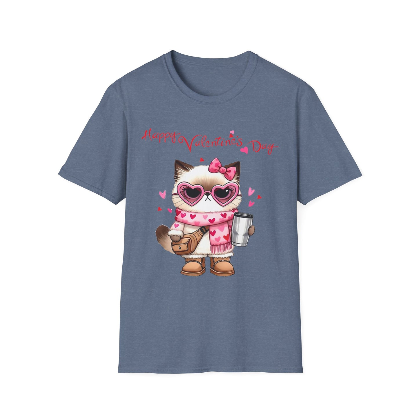 Valentine Cat  T-Shirt