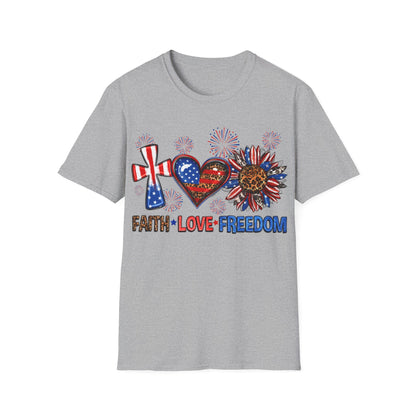 Faith Love Freedom T-Shirt