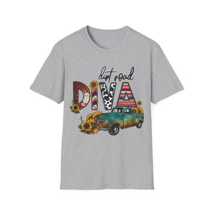 Dirt Road Diva sun flower T-Shirt