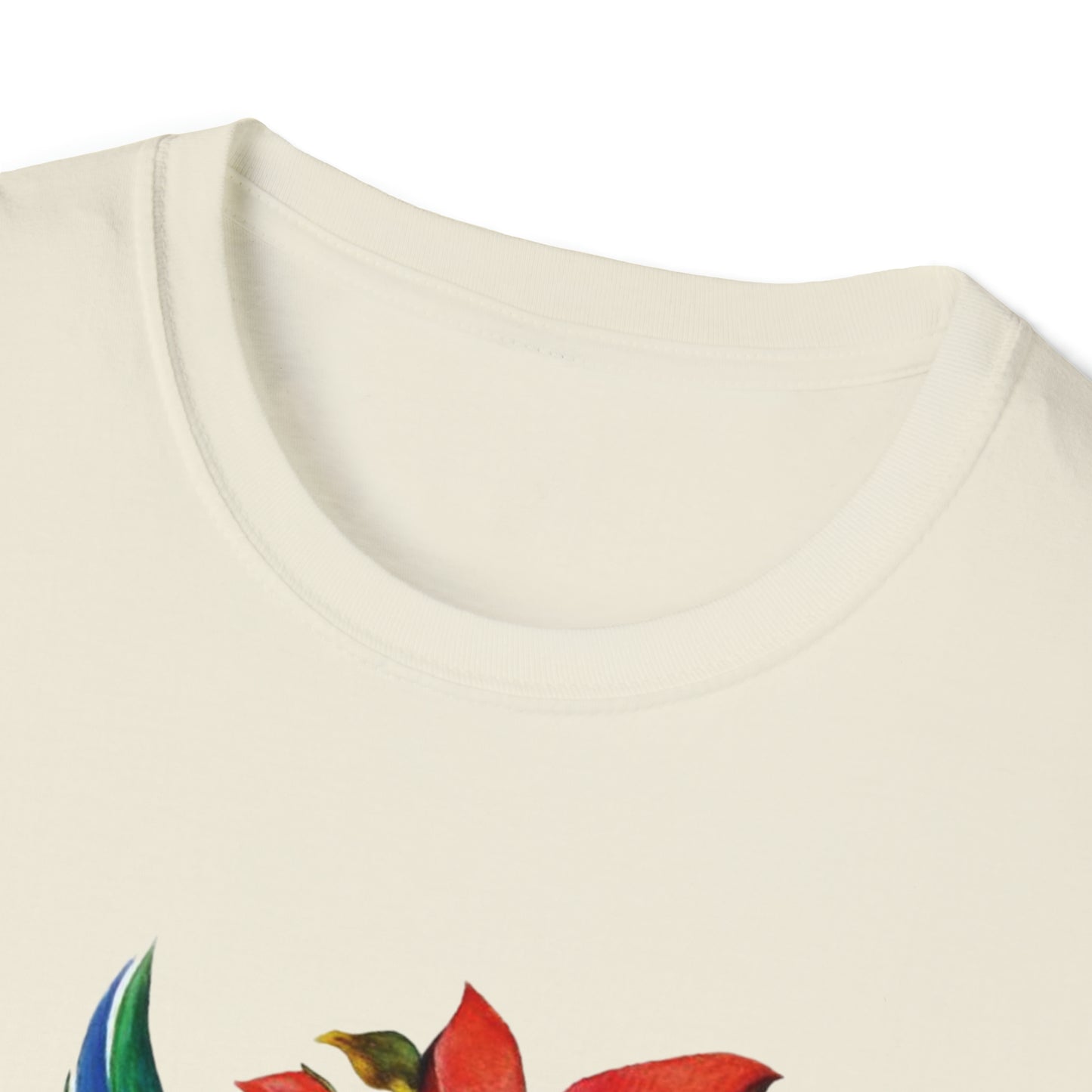 Red Flowers Hummingbird  T-Shirt