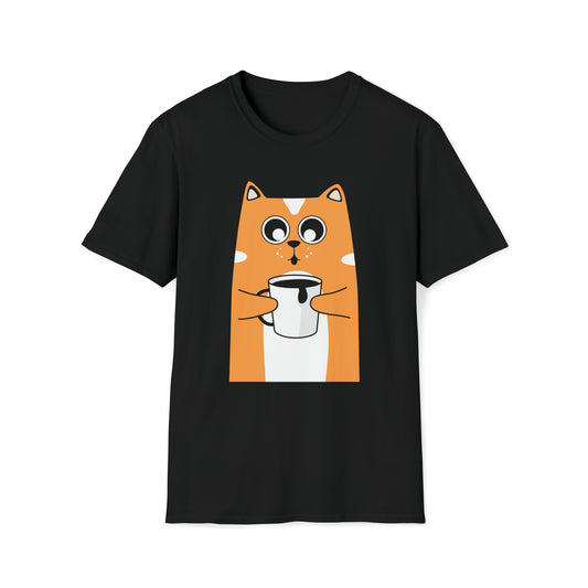 Caffeine Cat  T-Shirt