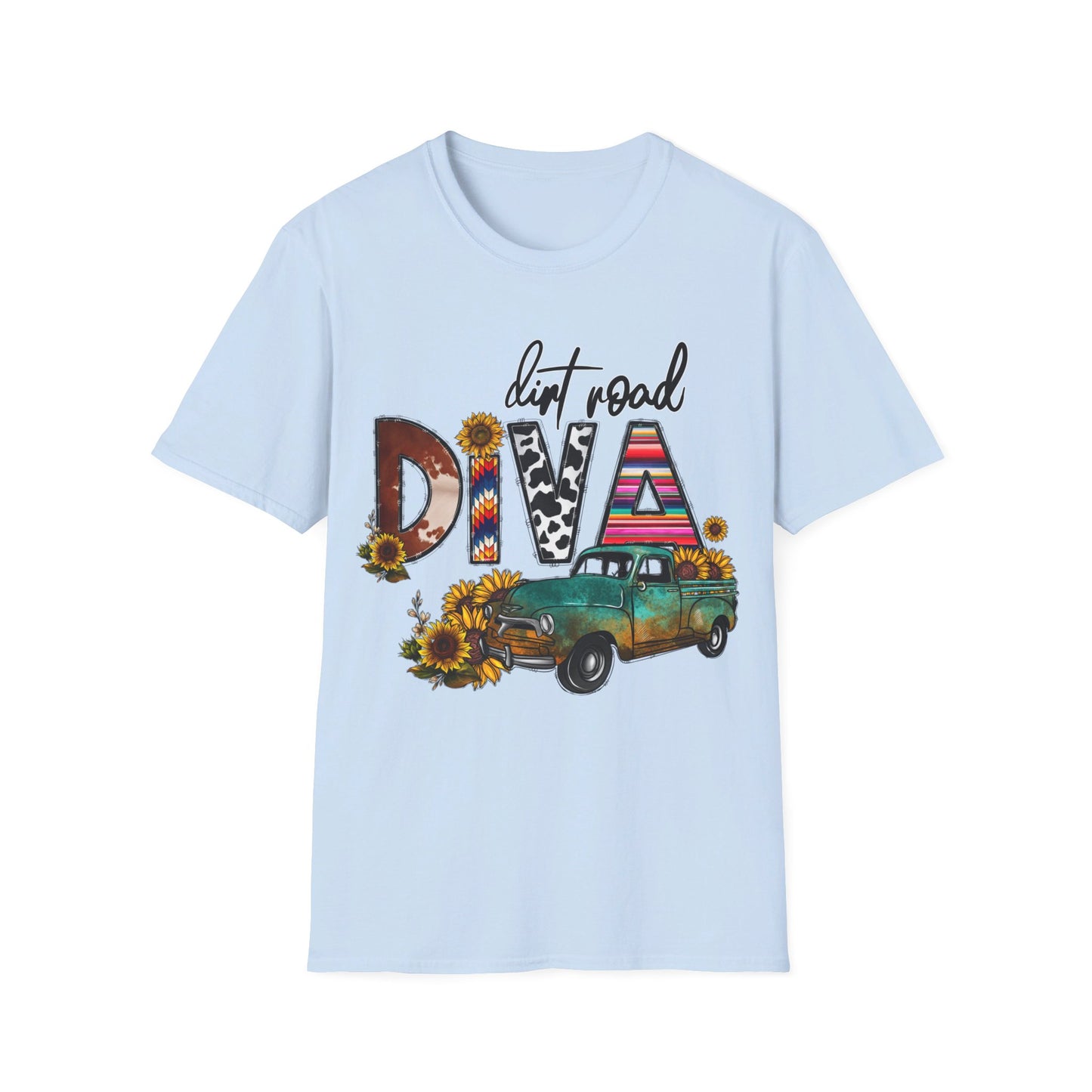 Dirt Road Diva sun flower T-Shirt