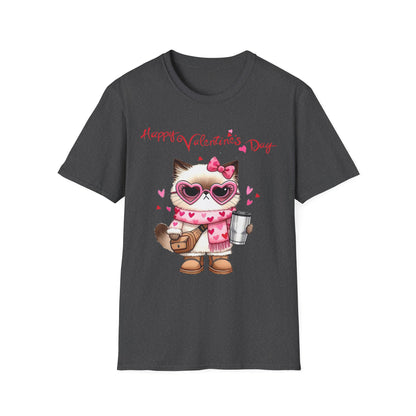 Valentine Cat  T-Shirt